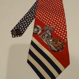 Tommy Hilfiger Tie American Motorcycle Flag